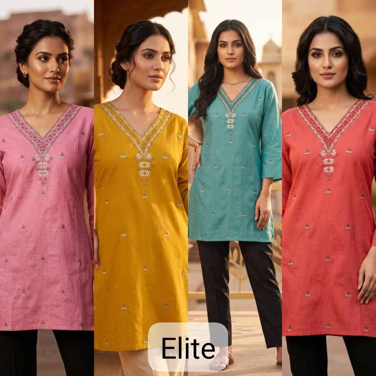 Elite 895 Series By Fashid Designer Ethnic Wear Collection Rayon Tops At Wholesale Price
